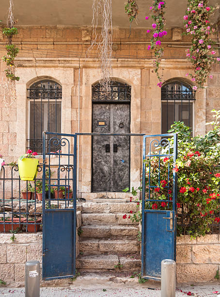 house in Jerusalem stock photo