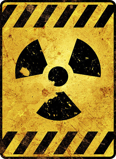 istock Yellow radioactivity warning sign 158557755