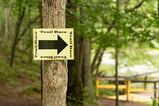 Valley of the Five Lakes Signage in Jasper National Park in Alberta, Canada