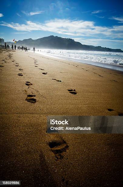Walk On The Mistic Beach Stock Photo - Download Image Now - Atlantic Ocean, Beach, Beautiful People