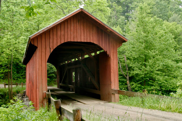 istock Slaughter House covered bridge in Northfield, VT. 1585604573