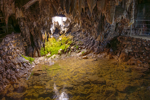 The Stiffe caves are a complex of karst caves located near Stiffe, in the municipality of San Demetrio ne' Vestini, in Abruzzo, included in the Sirente-Velino regional natural park