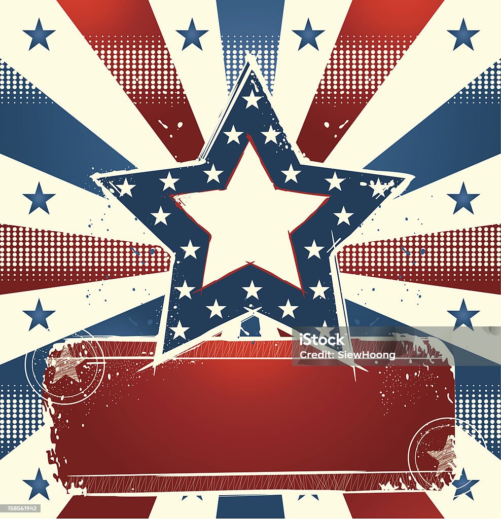 Patriotic Star Banner A vector illustration of patriotic star banner American Culture stock vector