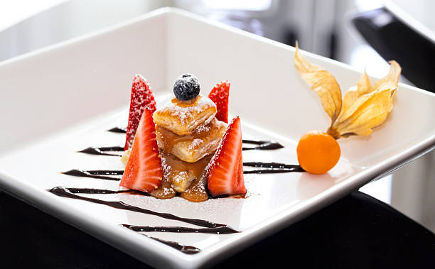 istock puff pastry with caramel and strawberries 158563087