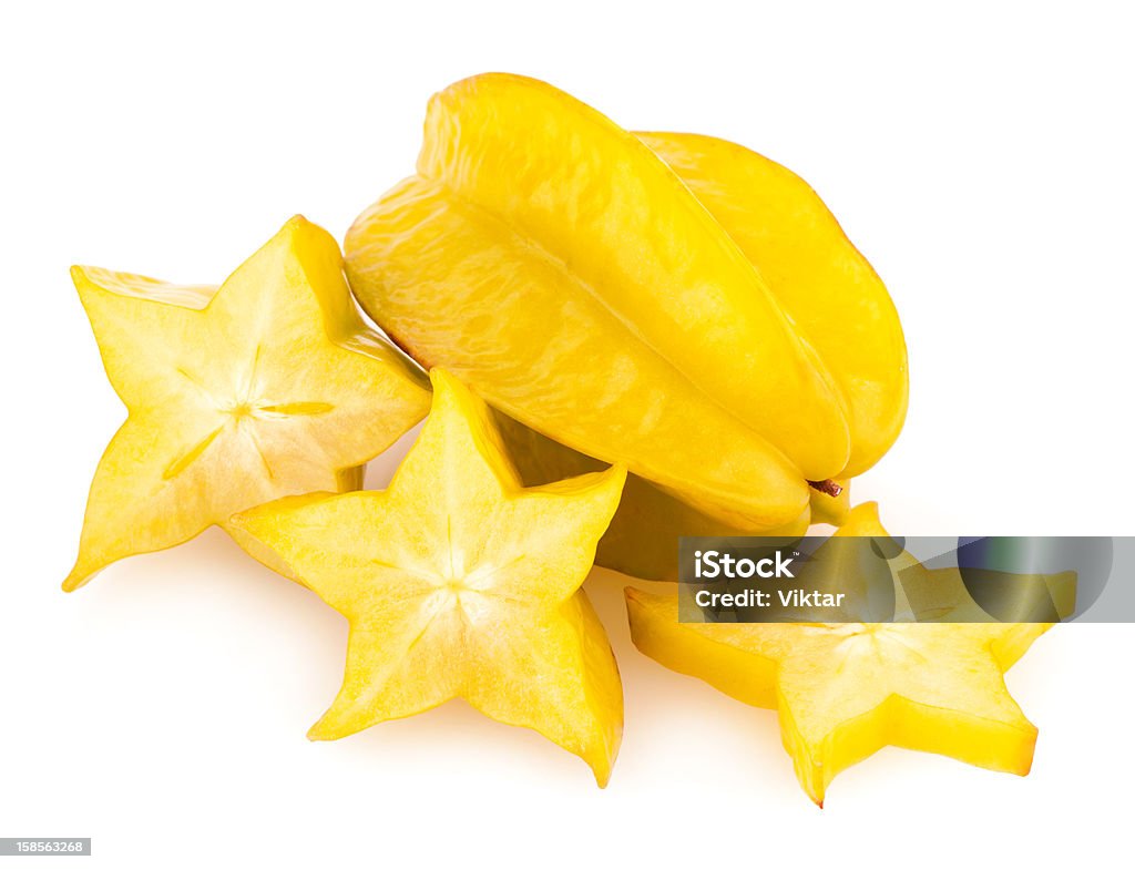 carom carambola (star fruit) isolated on white background Cut Out Stock Photo