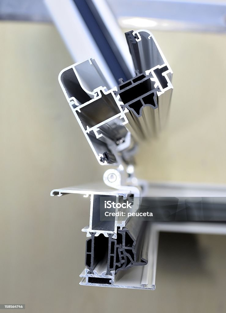Vbertical Window Frame System Window Frames Studio Node Vertical Aluminum Frame Stock Photo ...