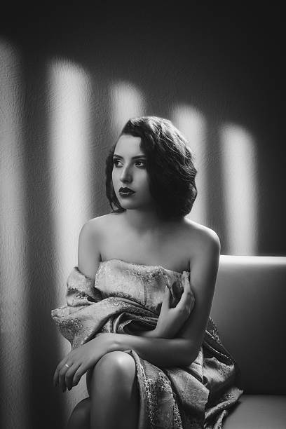 istock 1940s style.Female portrait. 158564935