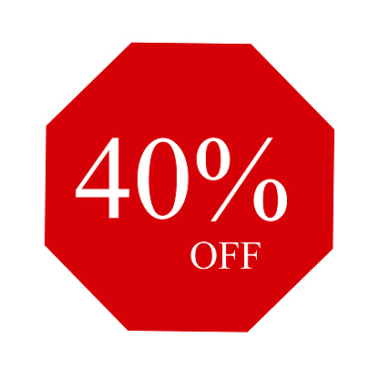 40 percent off sale