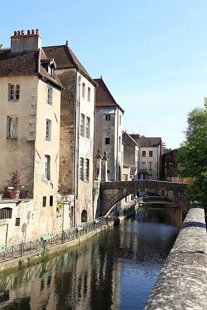 Canal des Tanneurs in Dole, France Canal des Tanneurs in Dole, Franche-Comté, France. dole stock pictures, royalty-free photos & images