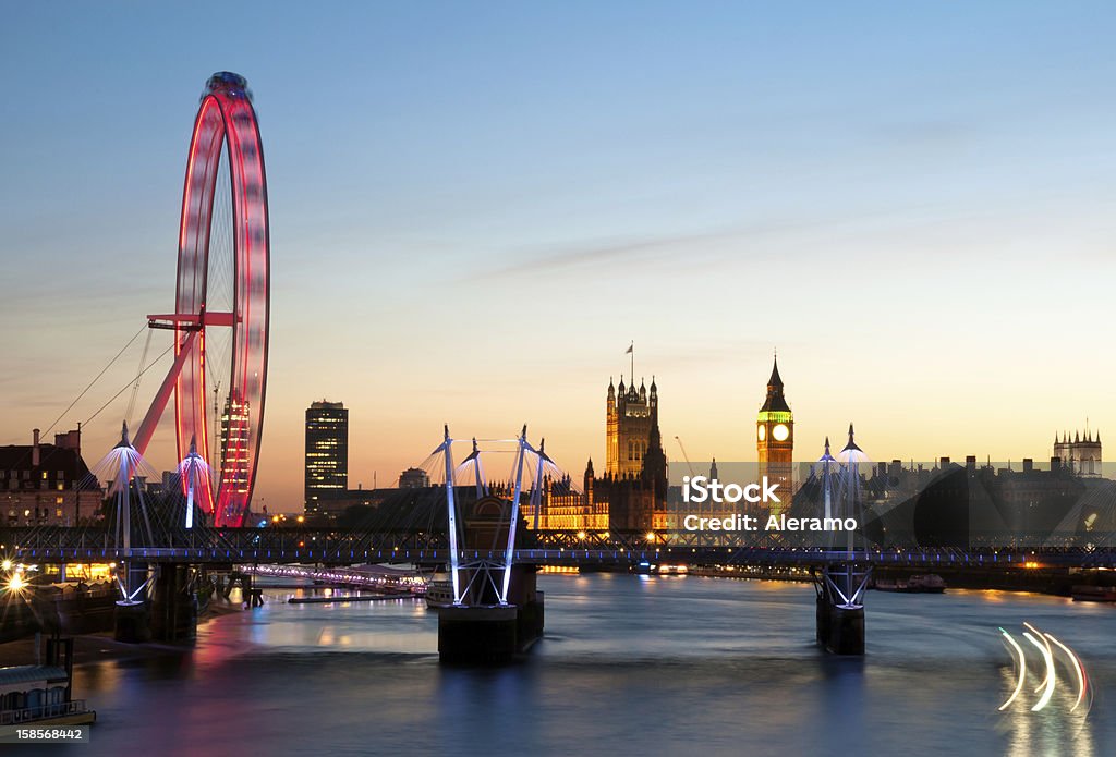 Vista de Londres - Royalty-free Roda do Milénio Foto de stock