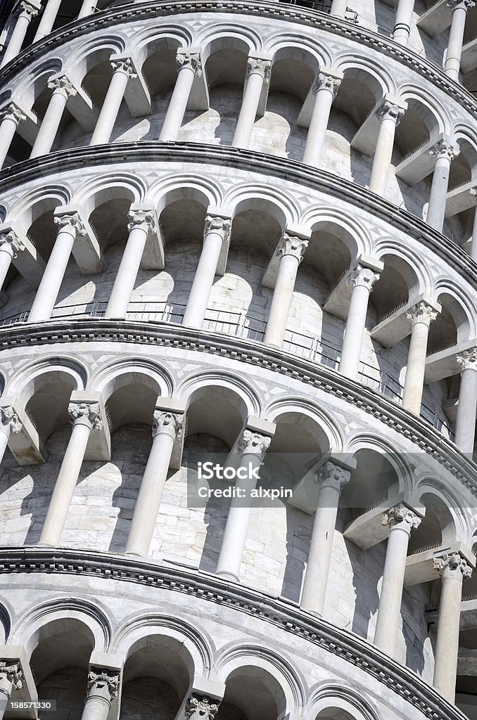 Detalhe de Torre de Pisa - Foto de stock de Arco - Característica arquitetônica royalty-free