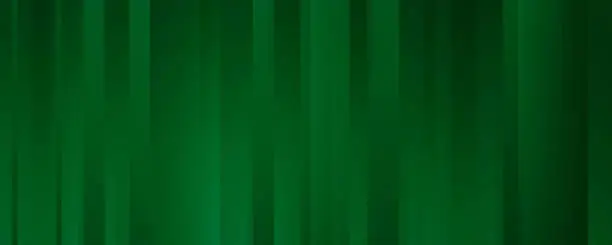 Vector illustration of Geometric Green Background with Vertical Stripes and Gradients. Vector Minimalist Backdrop for Traditional Irish St. Patrick Day, Party, Football and Golf Competitions