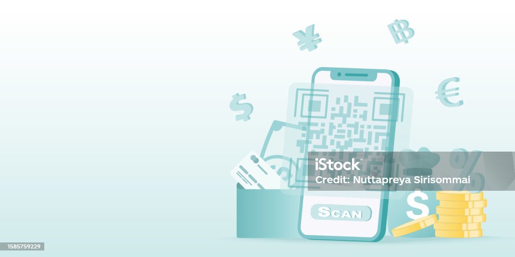 Transaction Electronic Code Payment Or Purchase Using A Qr Code Scanning Electronic Transactions ...