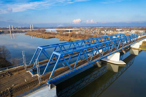 railroad bridge over the river