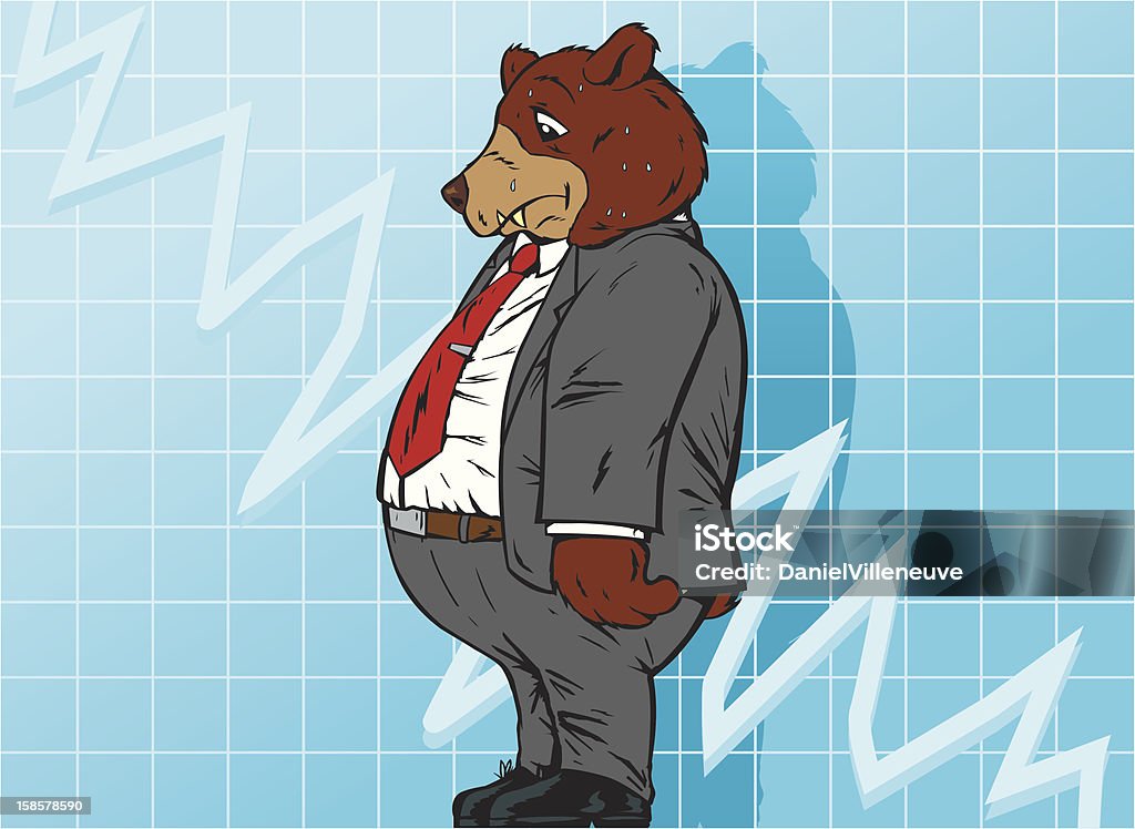 Bear market-Expression anglo-saxonne - clipart vectoriel de Affaires libre de droits