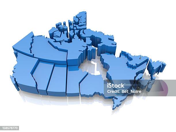 Трехмерная Карта Канады — стоковые фотографии и другие картинки Канада - Канада, Карта, Трёхразмерный
