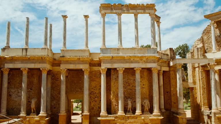 Amphitheatre of Merida, Merida, Extremadura, Spain