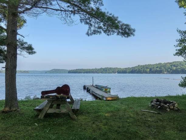 istock Guitar, Boat and Lake 1585831312