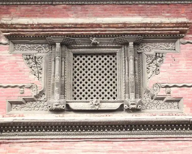 Photo of A carved wooden window of unparalleled beauty