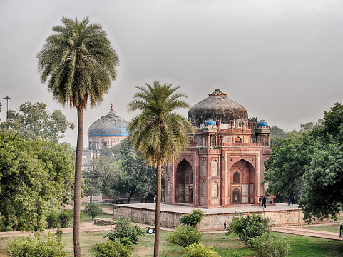 Baber's Tomb is part of the historic complex surrounding Humayun's Tomb in Delhi.