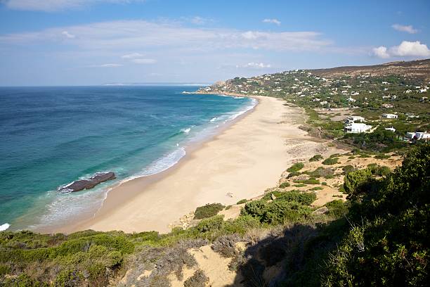 Alemão Praia ao lado Zahara de los Atunes - fotografia de stock