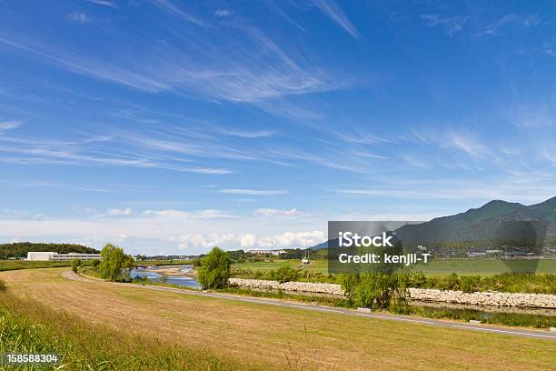 Cielo Autunnale E La Riverside - Fotografie stock e altre immagini di Cirrocumulo - Cirrocumulo, Acqua, Ambientazione esterna