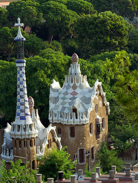 istock Park Guell in Barcelona, Spain. 158589000
