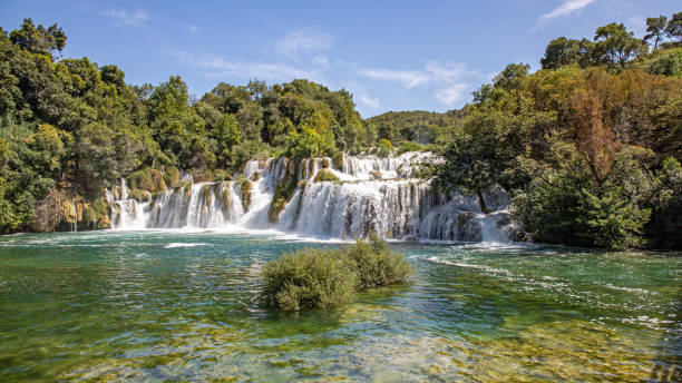 istock krka Waterfalls mountains and river in croatia 1585930695