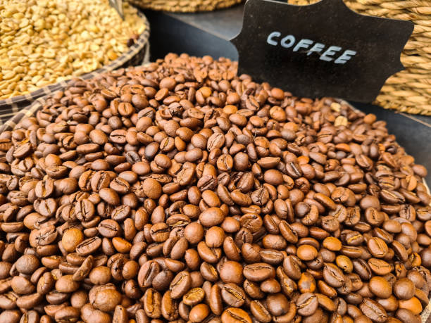 istock Roasted Coffee Beans On A Pile At Turkish Market 1585934986