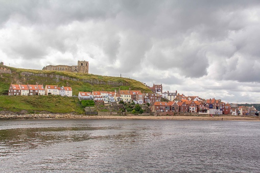 Whitby Town and the River Esk, Yorkshire, UK