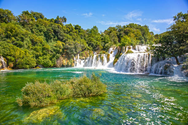 istock krka Waterfalls mountains and river in croatia 1585975119