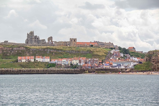 Whitby Abbey and Whitby Town, Yorkshire, UK