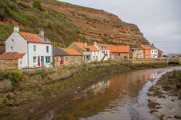 istock Staithes Village and Harbour, Yorkshire, UK 1585981126