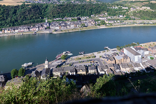 St. Goar and St. Goarshausen Germany, Rhine River