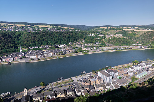 St. Goar and St. Goarshausen Germany, Rhine River