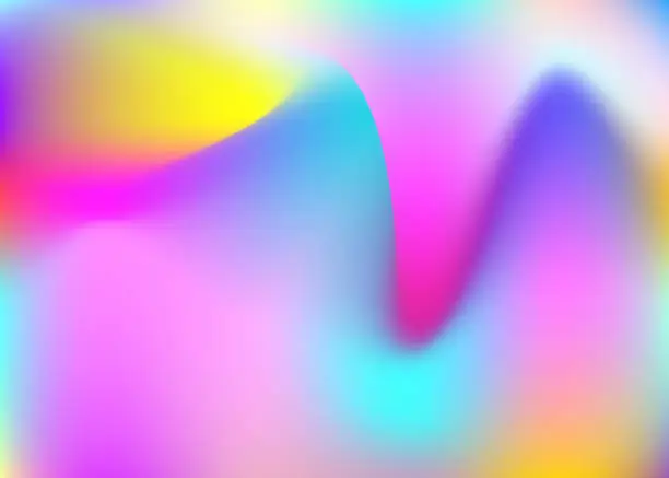 Vector illustration of Abstract Background. Iridescent Gradient. Pink Metal Texture. Pe