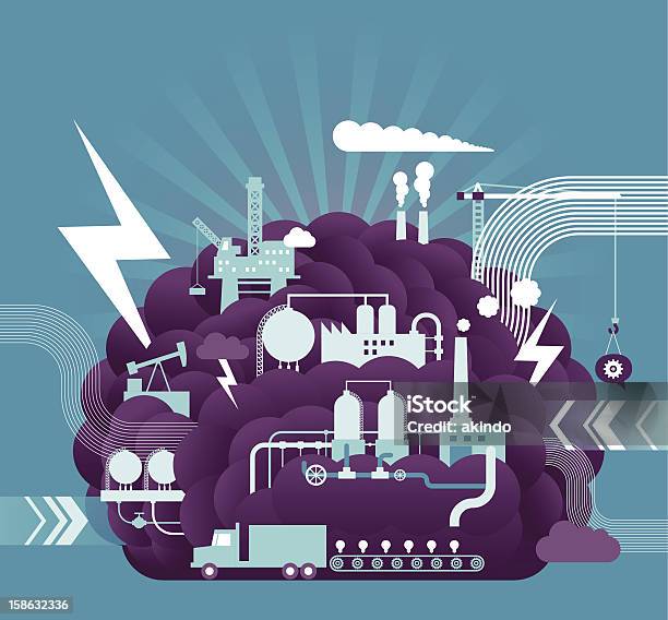 Arbeiten Gehirn Stock Vektor Art und mehr Bilder von Maschinenteil - Ausrüstung und Geräte - Maschinenteil - Ausrüstung und Geräte, Fabrik, Baugewerbe