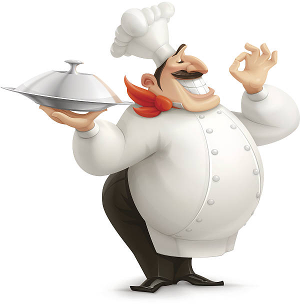 chefkoch - restaurant chef gourmet dining stock-grafiken, -clipart, -cartoons und -symbole