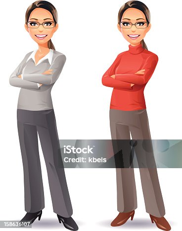 istock Young Woman With Glasses 158636107