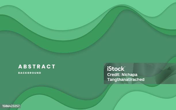 Green Gradient Background Dynamic Wavy Light And Shadow Liquid Dynamic ...