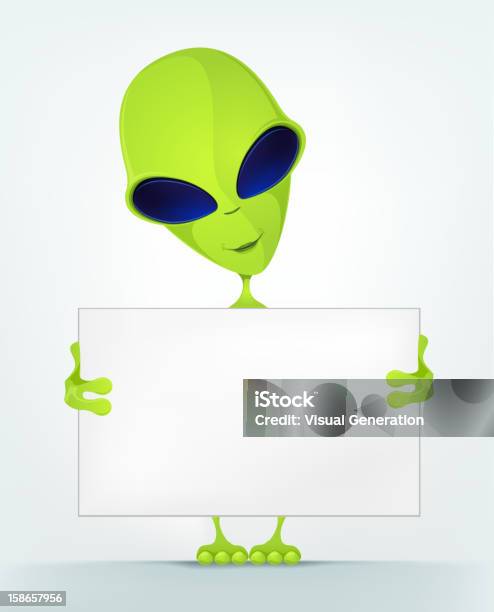 Забавный Alien — стоковая векторная графика и другие изображения на тему Векторная графика - Векторная графика, Весёлый, Виньетка
