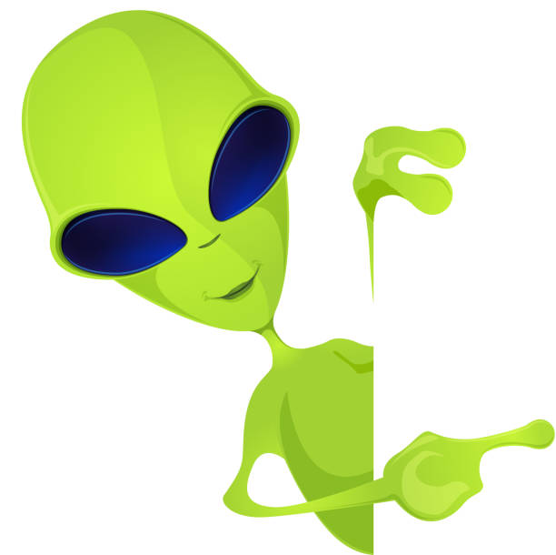 6,694 Green Alien Illustrations & Clip Art - iStock | Green alien hand,  Little green alien, Green alien planet