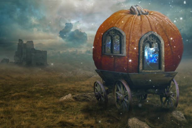 carro de calabaza de cuento de hadas