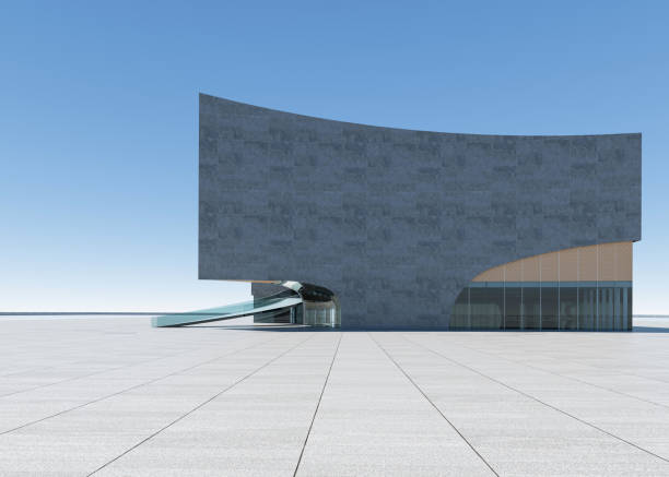 istock Clean ground squares and building facades 1586596605