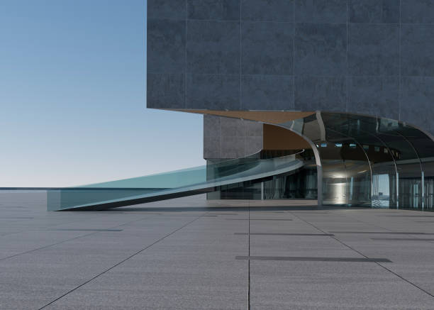 istock Clean ground squares and building facades 1586597117