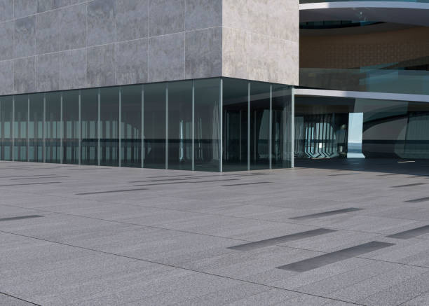 istock Clean ground squares and building facades 1586597118