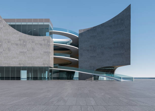 istock Clean ground squares and building facades 1586597120