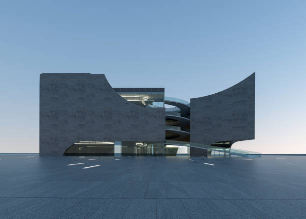 istock Clean ground squares and building facades 1586597626