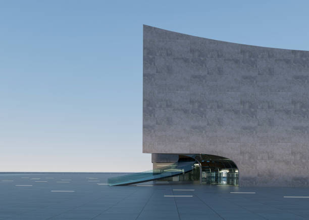 istock Clean ground squares and building facades 1586597633