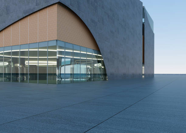 istock Clean ground squares and building facades 1586597635